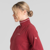 CWA265 MISKA HALF ZIP FLEECE T-SHIRT