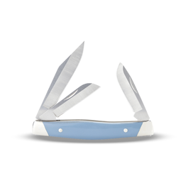 B301-BLS STOCKMAN BLUE/NICKEL SILVER BUCK