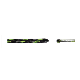 31B-722-180cm FLAT BLACK/ GREEN LACES