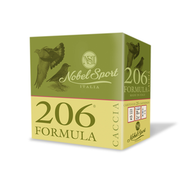 CAL.12 206 FORMULA 33g HUNTING CARTRIDGES NOBEL SPORT ITALIA