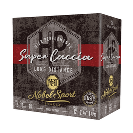 CAL.12 SUPER CACCIA LONG DISTANCE 38g HUNTING CARTRIDGES NOBEL SPORT ITALIA