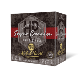 CAL.12 SUPER CACCIA LONG DISTANCE 38g HUNTING CARTRIDGES NOBEL SPORT ITALIA