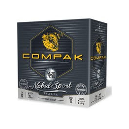 CAL.12 COMPAK 28g SHOOTING CARTRIDGES NOBEL SPORT ITALIA