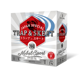 CAL.12 JAPAN SPECIAL DUE TRAP 24g SHOOTING CARTRIDGES NOBEL SPORT ITALIA