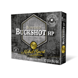 CAL.12 BUFFERED BUCKSHOT 9P HP 33,5g HUNTING CARTRIDGES NOBEL SPORT ITALIA