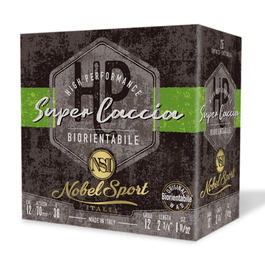 CAL.12 SUPER CACCIA BIOR 38g HUNTING CARTRIDGES NOBEL SPORT ITALIA