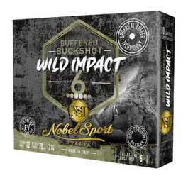 CAL.12 BUFFERED BUCKSHOT 6P 27g HUNTING CARTRIDGES NOBEL SPORT ITALIA