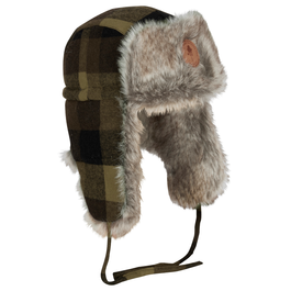 1420 MURMANSK CHECK HAT PINEWOOD ΚΑΠΕΛΟ ΜΕ ΣΥΝΘΕΤΙΚΗ ΓΟΥΝΑ
