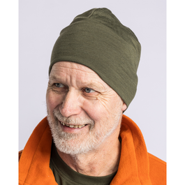 1166 MERINO WOOL THIN WARM UNISEX BEANIE PINEWOOD