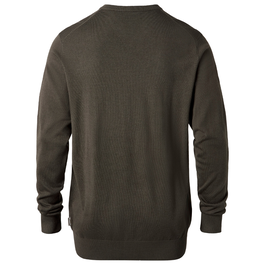 5047 VÄRNAMO MEN’S MERINO WOOL V-NECK SWEATER PINEWOOD