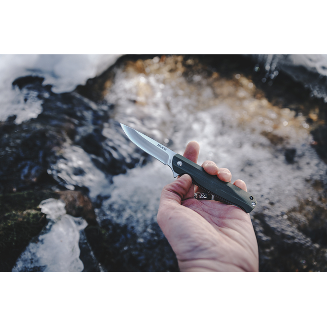 B251-GRS LANGFORD GREEN FOLDING KNIFE