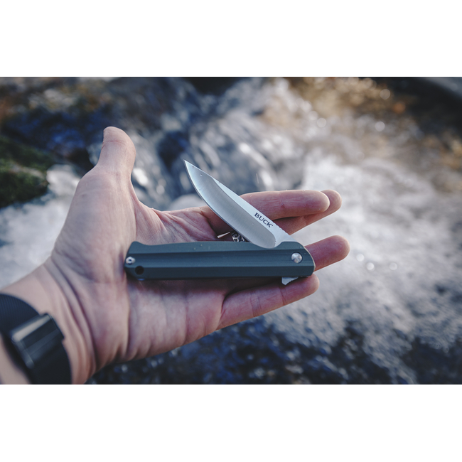 B251-GRS LANGFORD GREEN FOLDING KNIFE
