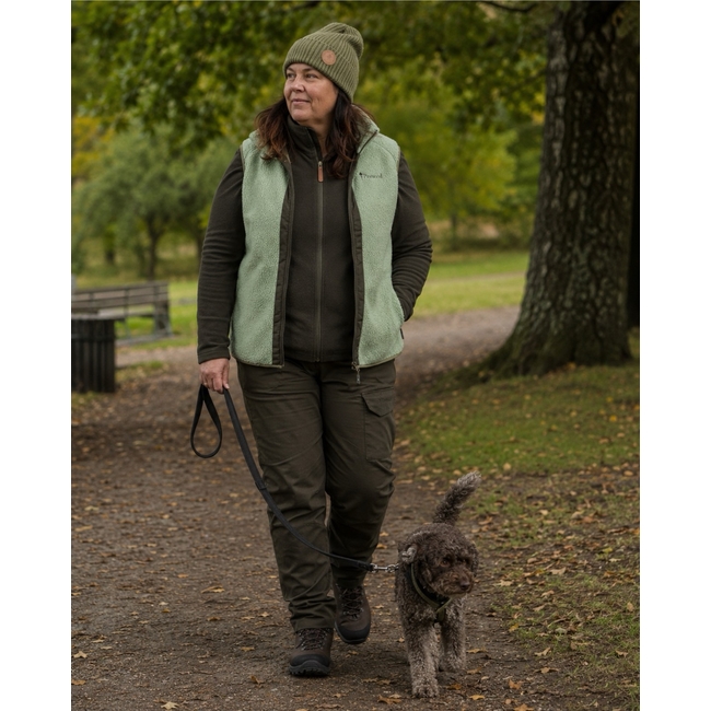 3266 WOMEN’S EXTRA-WARM SILENT PILE FLEECE VEST PINEWOOD