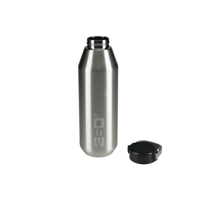 SILVER VACUUM INSULATED STAINLESS NARROW MOUTH BOTTLE 750ML