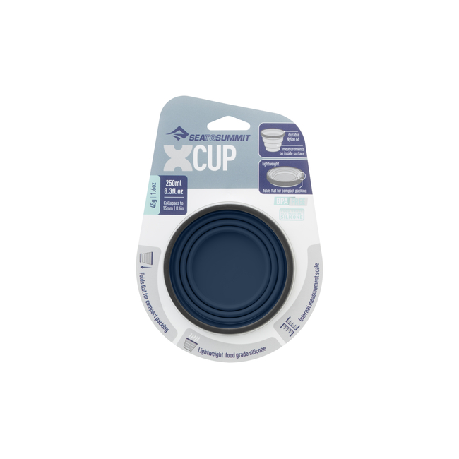 X-CUP FLEXIBLE SILICONE WALLS COLLAPSE DRINKING CUP 250ml