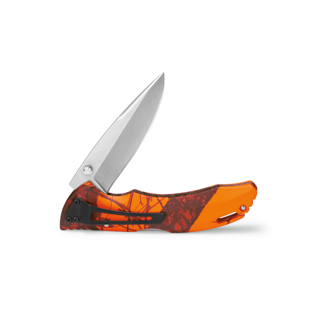 B286-CMS9 MOSSY OAK BLAZE ORANGE CAMO FOALDING KNIFE