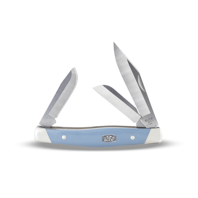 B301-BLS STOCKMAN BLUE/NICKEL SILVER BUCK