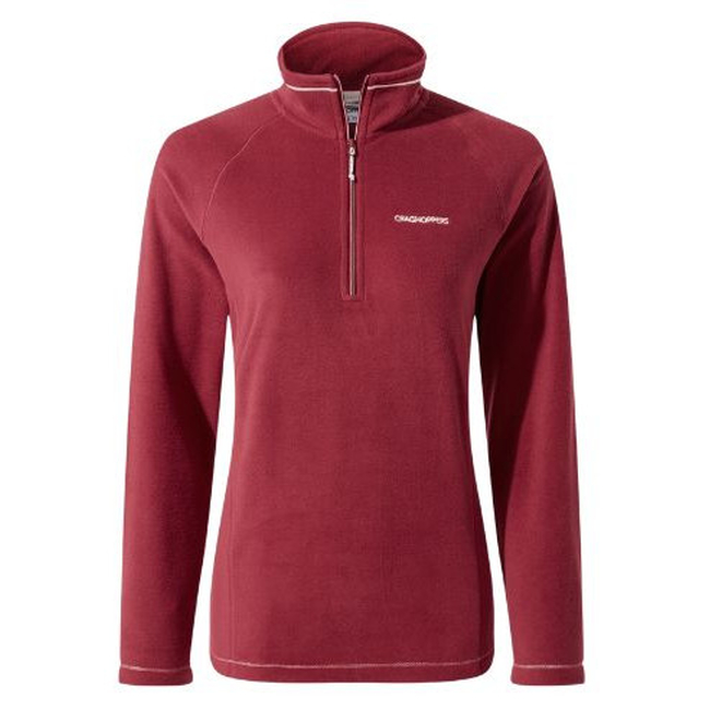 CWA265 MISKA HALF ZIP FLEECE T-SHIRT