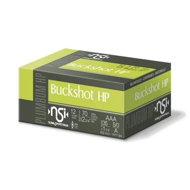 CAL.12 BUCKSHOT AAA HP 46ΒΟΛΟ 35g ΦΥΣΙΓΓΙΑ ΚΥΝΗΓΙΟΥ (ΔΡΑΜΙΑ) NOBEL SPORT ITALIA