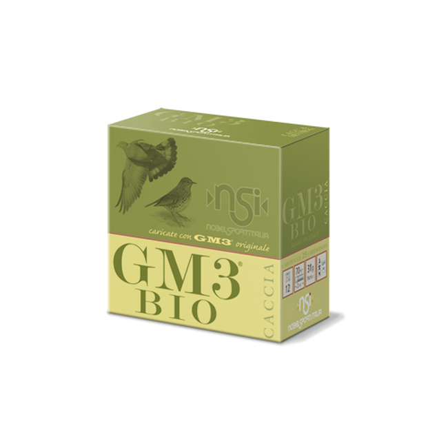 CAL.12 GM3 BIO 31g HUNTING CARTRIDGES NOBEL SPORT ITALIA CAL.12 GM3 BIO 31g HUNTING CARTRIDGES NOBEL SPORT ITALIA