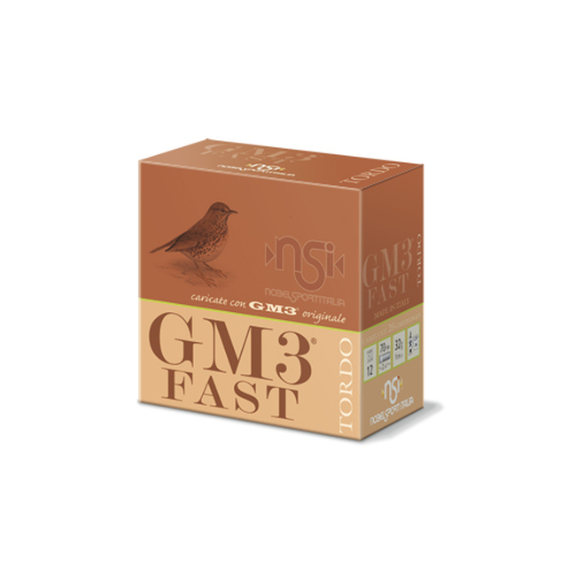 CAL.12 GM3 FAST TORDO (ΤΣΙΧΛΑ) 32g ΦΥΣΙΓΓΙΑ ΚΥΝΗΓΙΟΥ NOBEL SPORT ITALIA