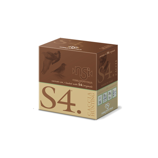 CAL.16 S4 28g HUNTING CARTRIDGES NOBEL SPORT ITALIA