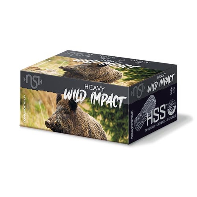 CAL.12 WILD IMPACT SLUG HEAVY HP 35g ΦΥΣΙΓΓΙΑ ΚΥΝΗΓΙΟΥ NOBEL SPORT ITALIA 