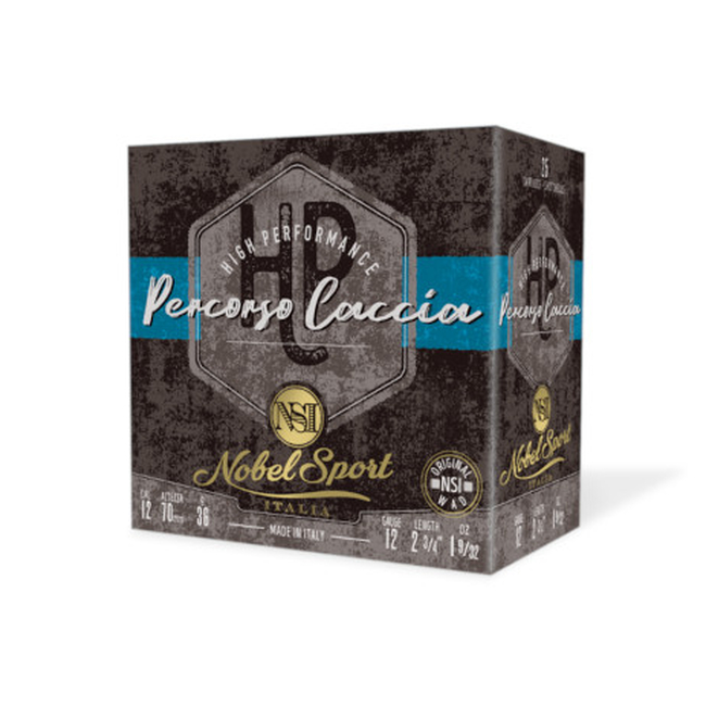 CAL.12 PERCORSO CACCIA 36g HUNTING CARTRIDGES NOBEL SPORT ITALIA