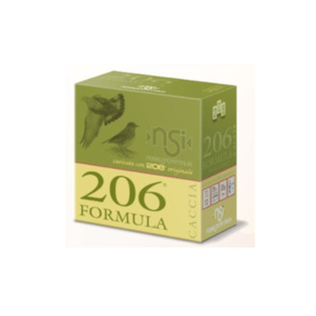 CAL.12 206 FORMULA 33g HUNTING CARTRIDGES NOBEL SPORT ITALIA
