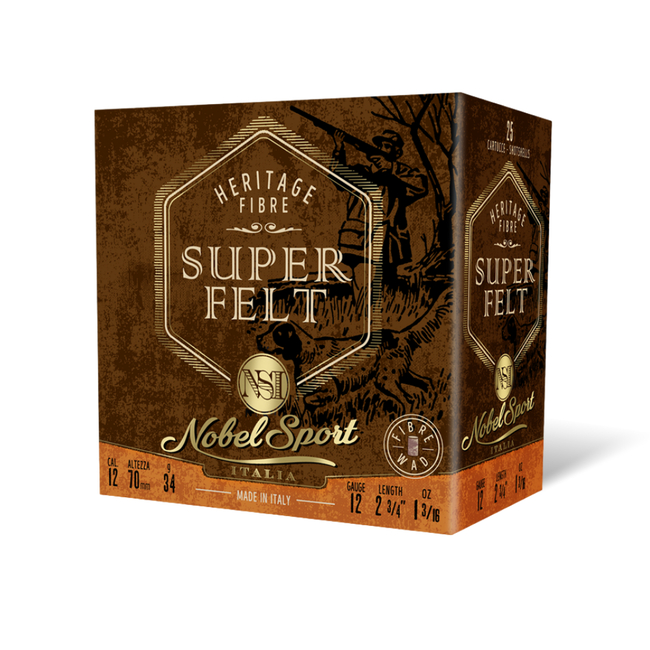 CAL.12 SUPER FELT 34g ΦΥΣΙΓΓΙΑ ΚΥΝΗΓΙΟΥ NOBEL SPORT ITALIA