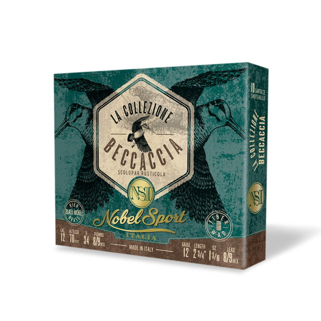 CAL.12 BECCACCIA 34g HUNTING CARTRIDGES NOBEL SPORT ITALIA CAL.12 BECCACCIA 34g HUNTING CARTRIDGES NOBEL SPORT ITALIA