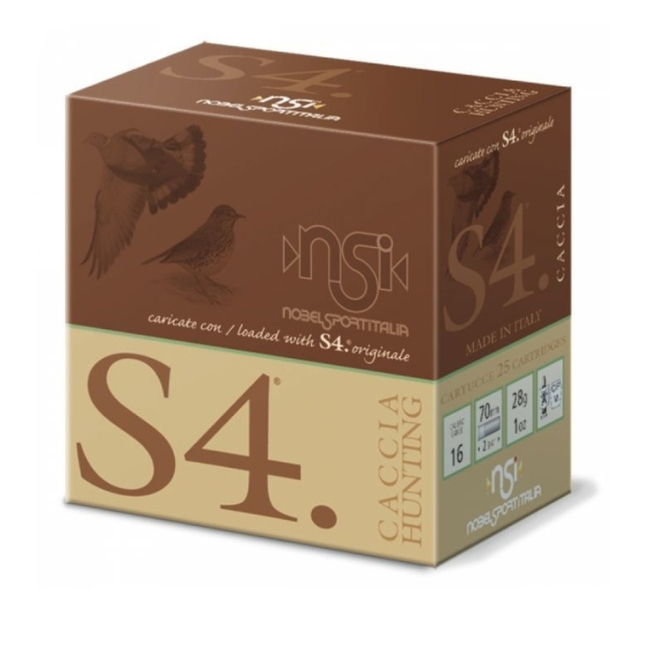 CAL.16 S4 28g ΦΥΣΙΓΓΙΑ ΚΥΝΗΓΙΟΥ NOBEL SPORT ITALIA