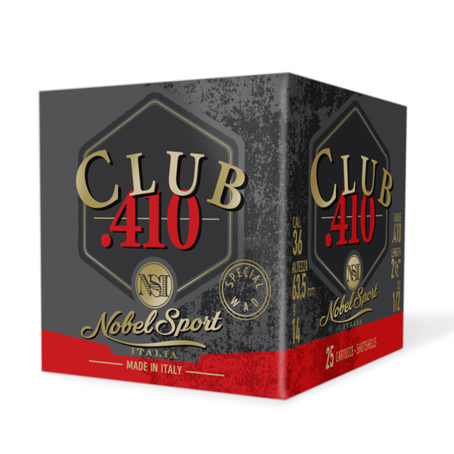 CAL.36 HUNTING / CLUB 410 14g HUNTING CARTRIDGES NOBEL SPORT ITALIA