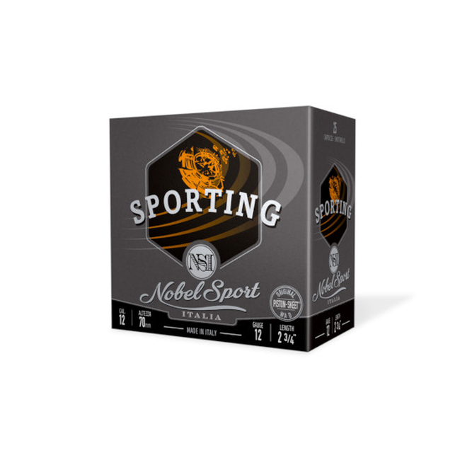 CAL.12 DUE SPORTING 28g SHOOTING CARTRIDGES NOBEL SPORT ITALIA