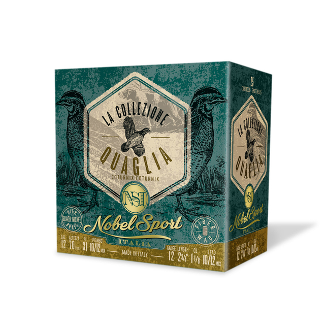 CAL.12 QUAGLIA 31g HUNTING CARTRIDGES NOBEL SPORT ITALIA