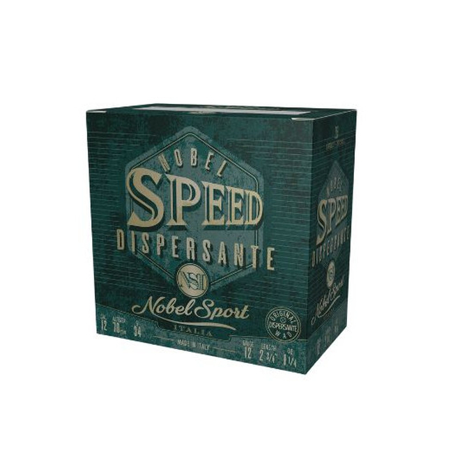 CAL.12 NOBEL SPEED DISPERSANTE HP 34g HUNTING CARTRIDGES NOBEL SPORT ITALIA