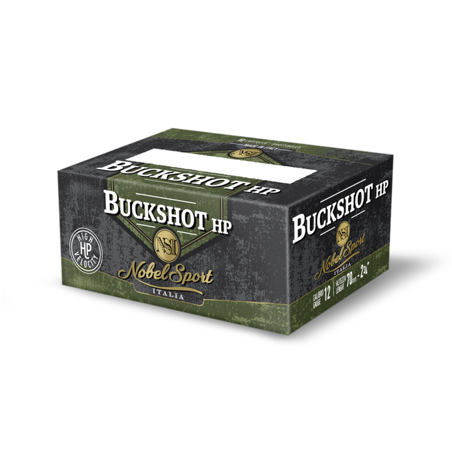 CAL.12 BUCKSHOT AAA HP 46P 35g HUNTING CARTRIDGES NOBEL SPORT ITALIA