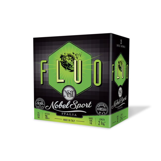 CAL.12 FLUO SKEET 24g SHOOTING CARTRIDGES NOBEL SPORT ITALIA
