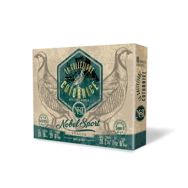 CAL.20 COTURNICE (ΠΕΡΔΙΚΑ) 29g ΦΥΣΙΓΓΙΑ ΚΥΝΗΓΙΟΥ NOBEL SPORT ITALIA CAL.20 COTURNICE (ΠΕΡΔΙΚΑ) 29g ΦΥΣΙΓΓΙΑ ΚΥΝΗΓΙΟΥ NOBEL SPORT ITALIA