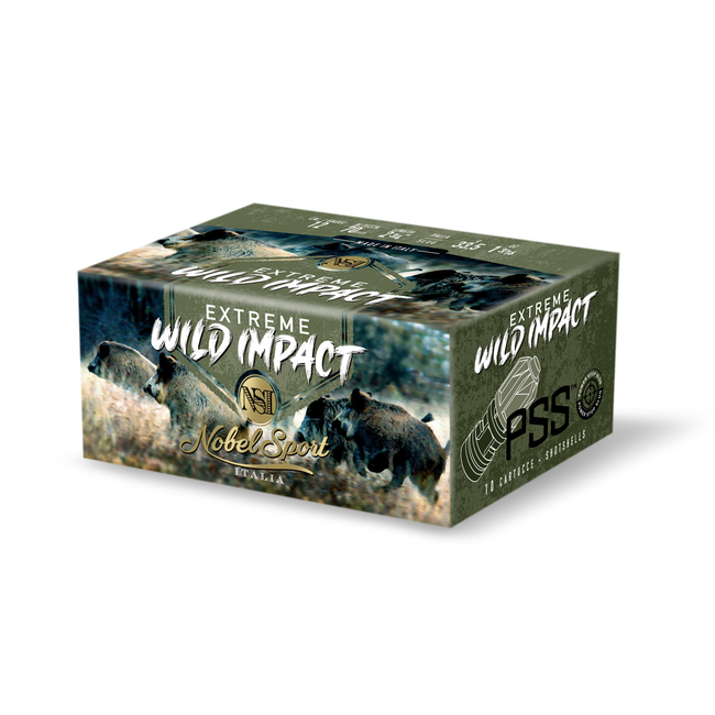 CAL.12 WILD IMPACT EXTREME PSS 33,5g HUNTING CARTRIDGES NOBEL SPORT ITALIA CAL.12 WILD IMPACT EXTREME PSS 33,5g HUNTING CARTRIDGES NOBEL SPORT ITALIA