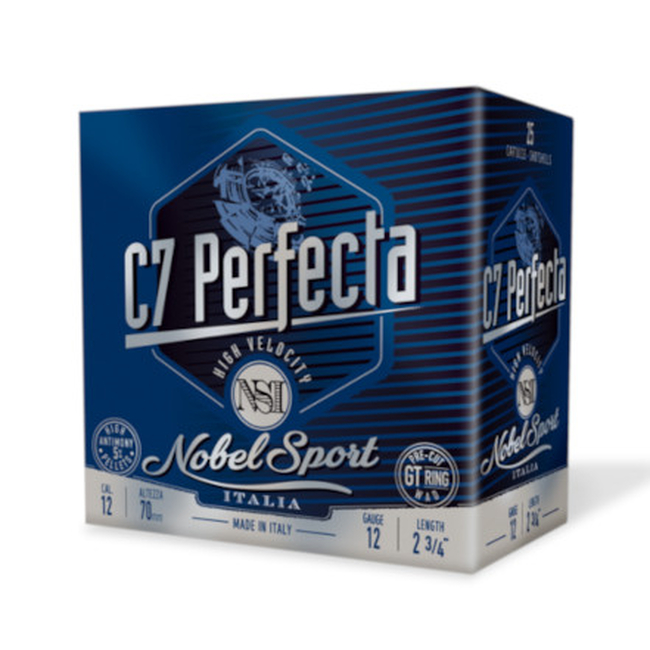 CAL.12 C7 PERFECTA 24g SHOOTING CARTRIDGES NOBEL SPORT ITALIA CAL.12 C7 PERFECTA 24g SHOOTING CARTRIDGES NOBEL SPORT ITALIA