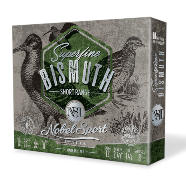 CAL.12 SHORT RANGE SUPERFINE BISMUTH 32g HUNTING CARTRIDGES NOBEL SPORT ITALIA CAL.12 SHORT RANGE SUPERFINE BISMUTH 32g HUNTING CARTRIDGES NOBEL SPORT ITALIA