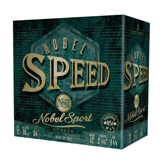 CAL.12 N-SPEED 34g HUNTING CARTRIDGES NOBEL SPORT ITALIA