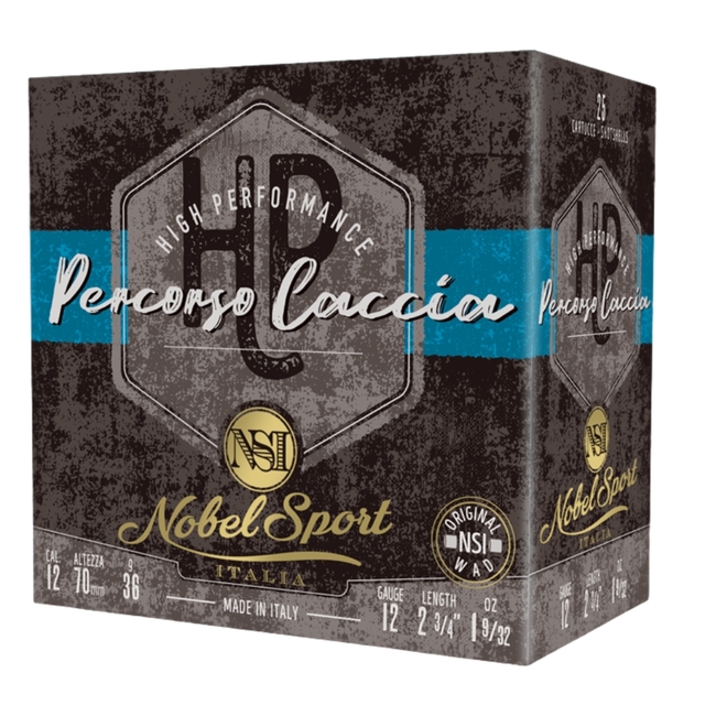 CAL.12 PERCORSO CACCIA 36g HUNTING CARTRIDGES NOBEL SPORT ITALIA