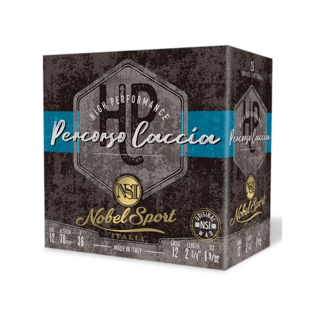 CAL.12 PERCORSO CACCIA 36g HUNTING CARTRIDGES NOBEL SPORT ITALIA