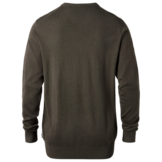 5047 VÄRNAMO MEN’S MERINO WOOL V-NECK SWEATER PINEWOOD