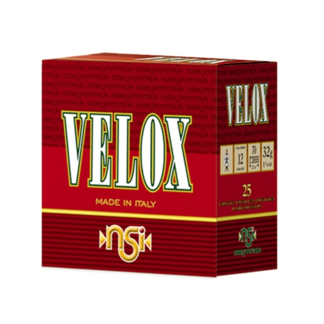 CAL.12 VELOX 32g ΦΥΣΙΓΓΙΑ ΚΥΝΗΓΙΟΥ NOBEL SPORT ITALIA