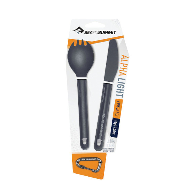 ALPHALIGHT CUTLERY SET 2PC (KNIFE AND SPORK)