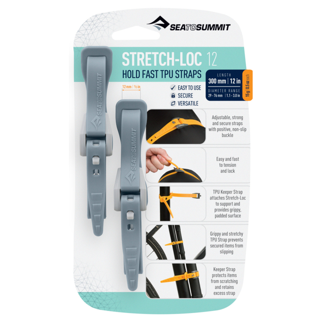 STRETCH-LOC 15 20MM X 375MM 2 PACK PACK ACCESSORY STRAPS